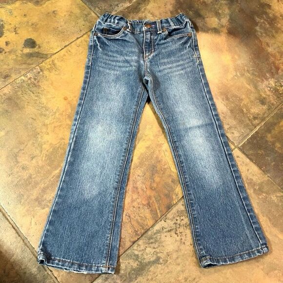 Girls Bundle 2 Pairs of Pants - Cheetah Pull-on Leggings, Snap with Elastic Wais - Picture 8 of 16